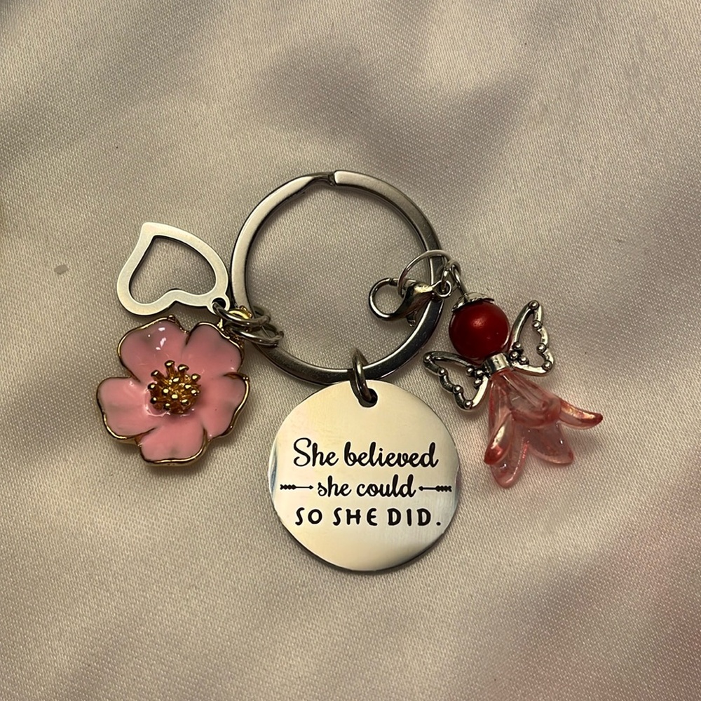 Woman’s Inspirational Key ring